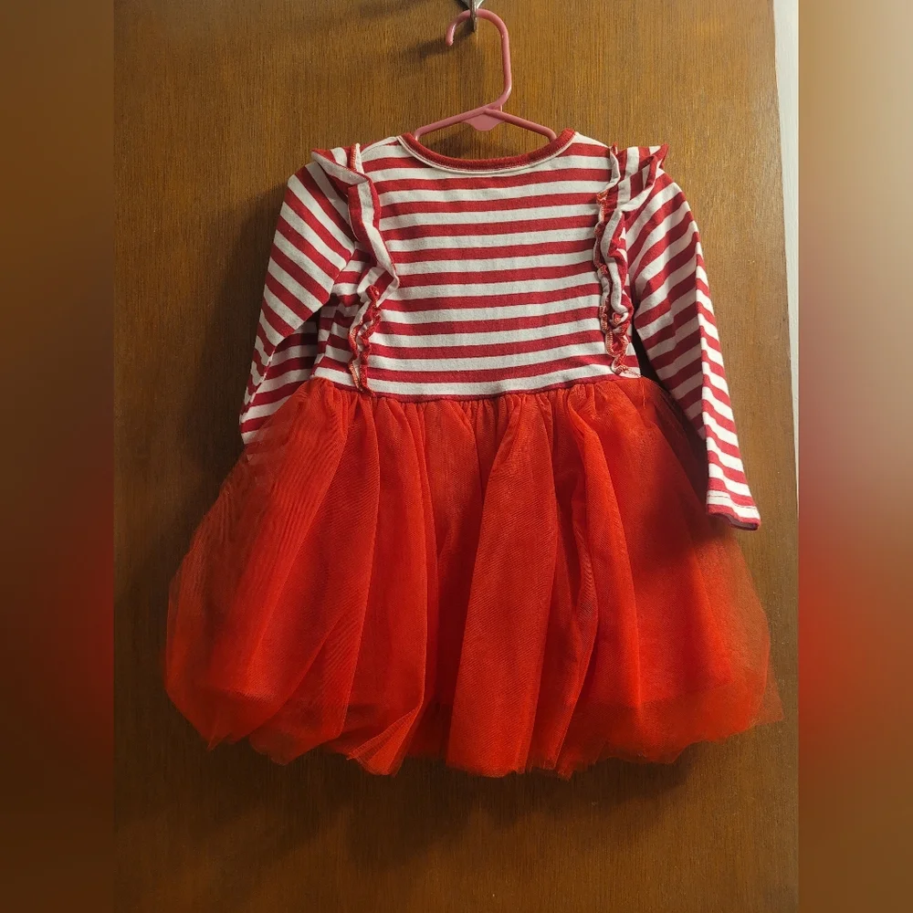 Red Striped Santa Dress NWOT - Picture 2 of 2